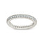 Sterling Silver 2.5mm Thin CZ Band Ring