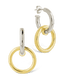 Jemma Two-Tone Double Circle Earrings