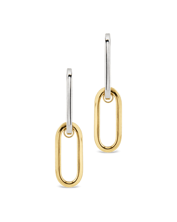 Doreen Mixed Metal Oval Drops
