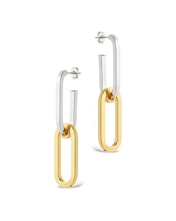 Doreen Mixed Metal Oval Drops