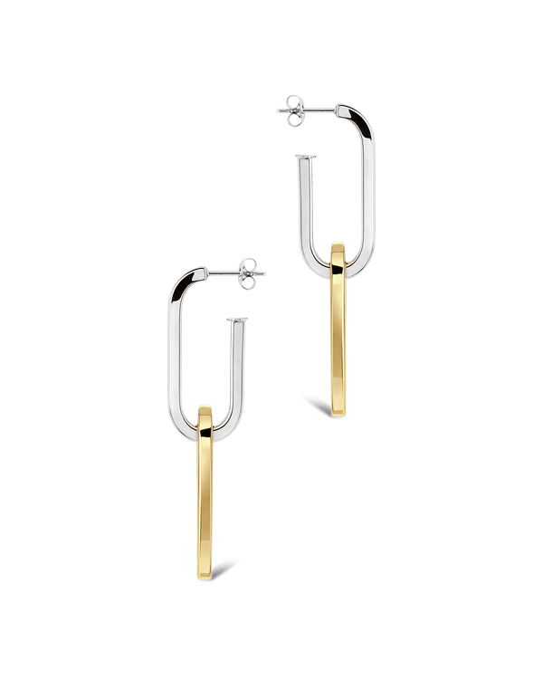 Doreen Mixed Metal Oval Drops