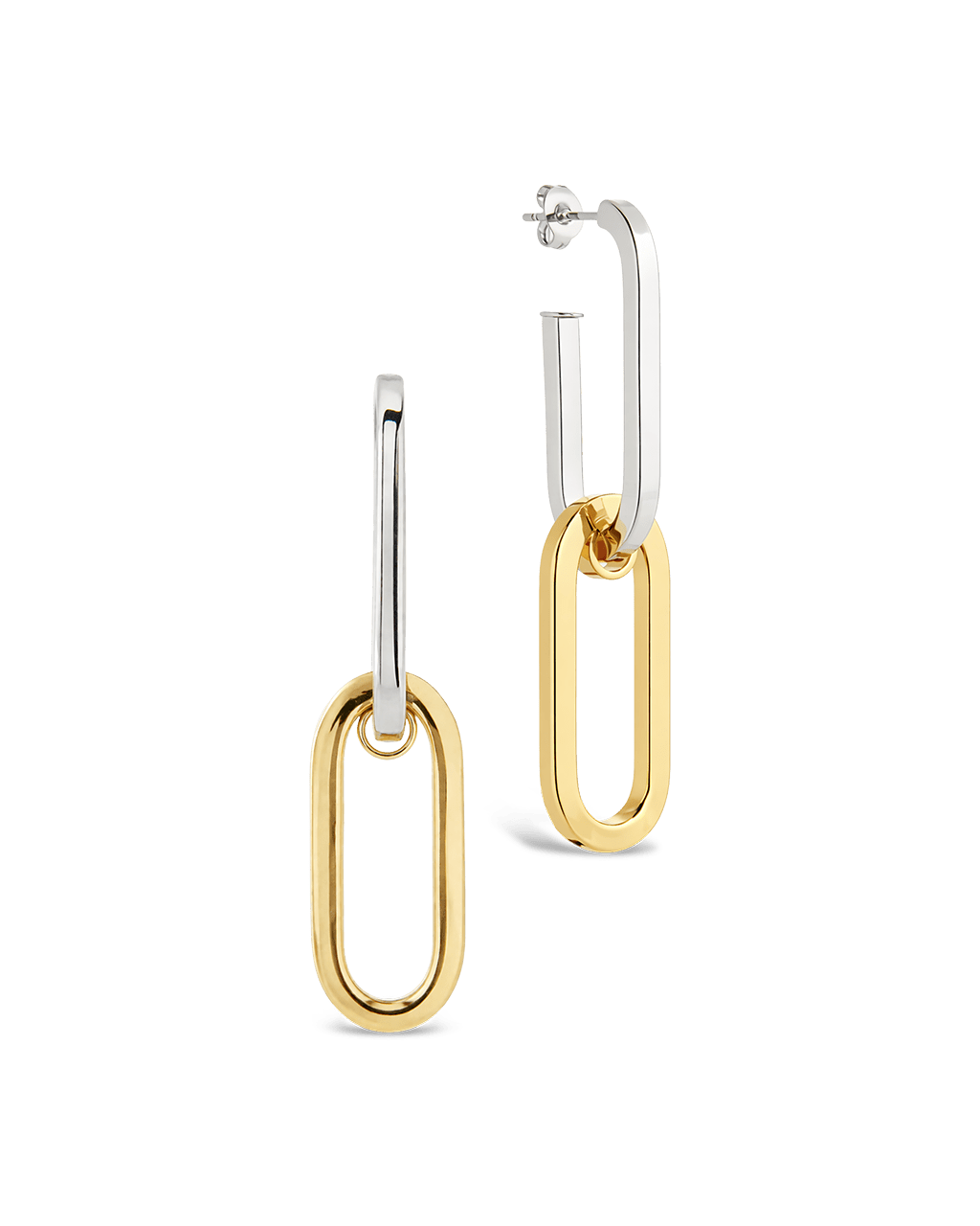 Doreen Mixed Metal Oval Drops Main image