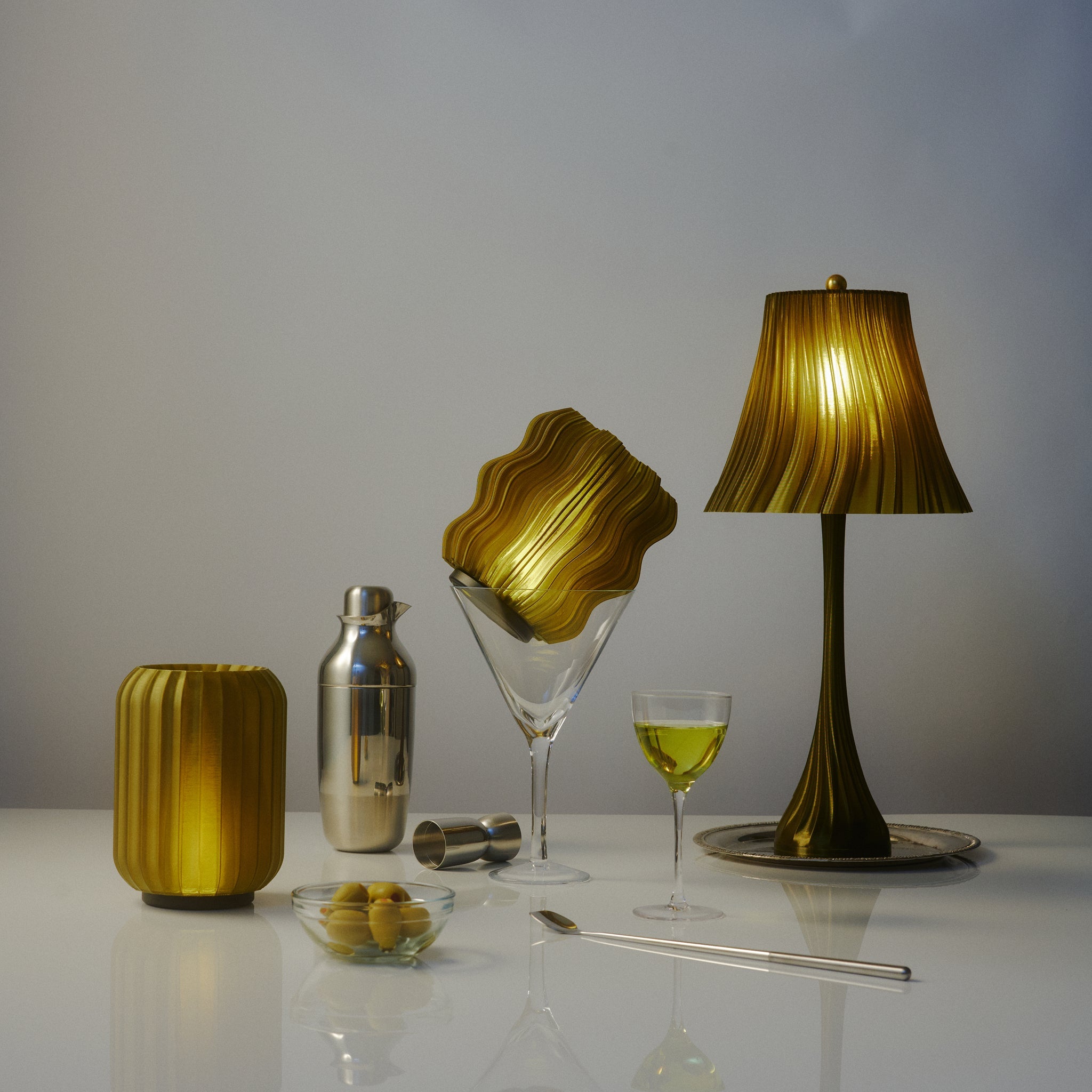 Cordless Mini Wavy Lamp Secondary image