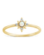Sterling Silver White Opal Sparkle Ring
