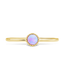 Sterling Silver Blue Opal Solitaire Ring
