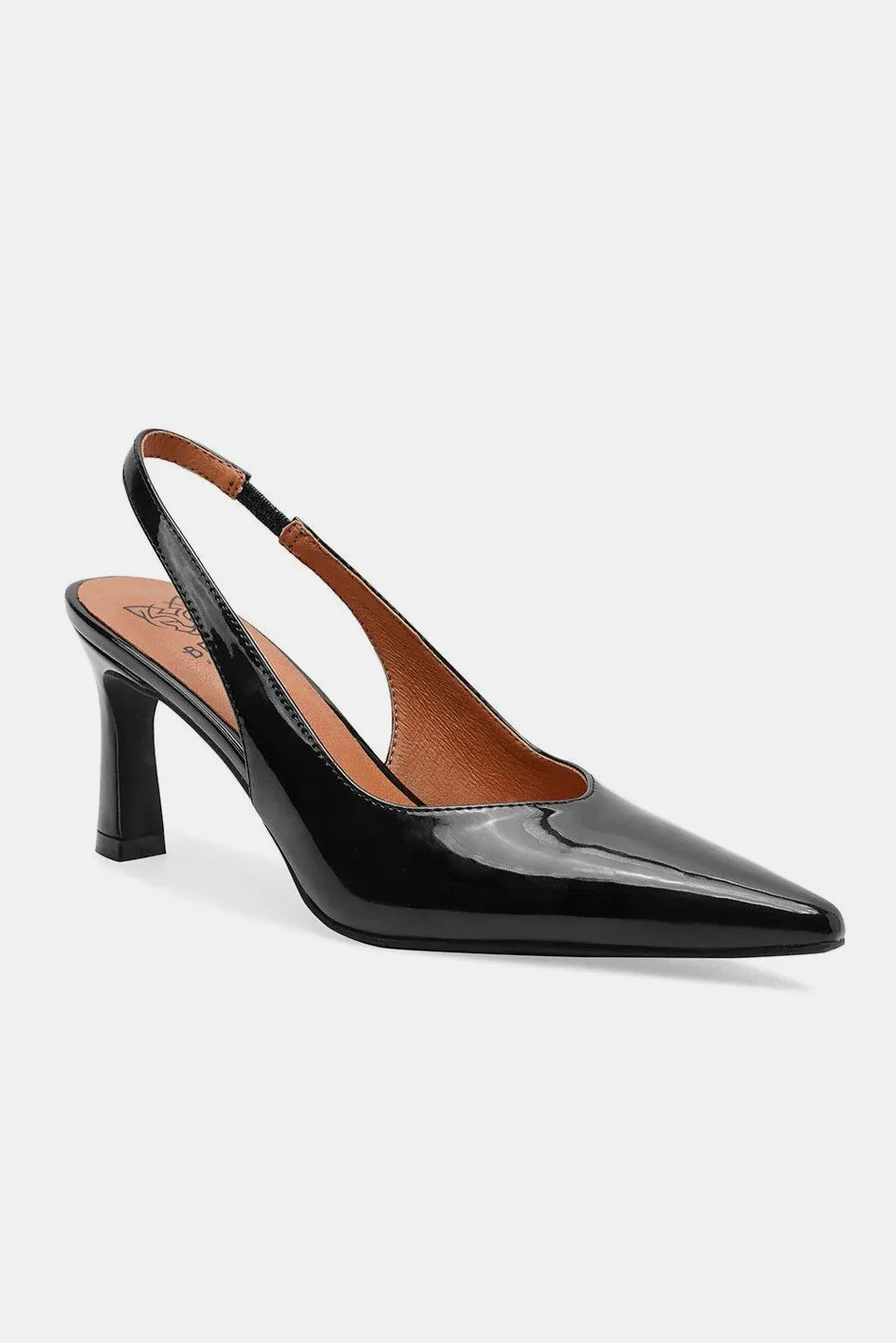 Beast Fashion Faux Leather Point Toe Slingback Pumps Secondary image