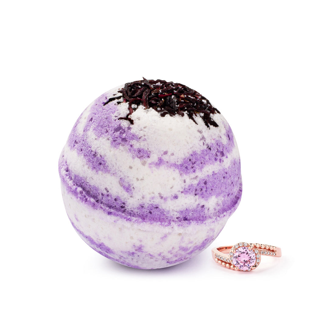 Berry Hibiscus 10oz Mystery Jewelry Bath Bomb Main image