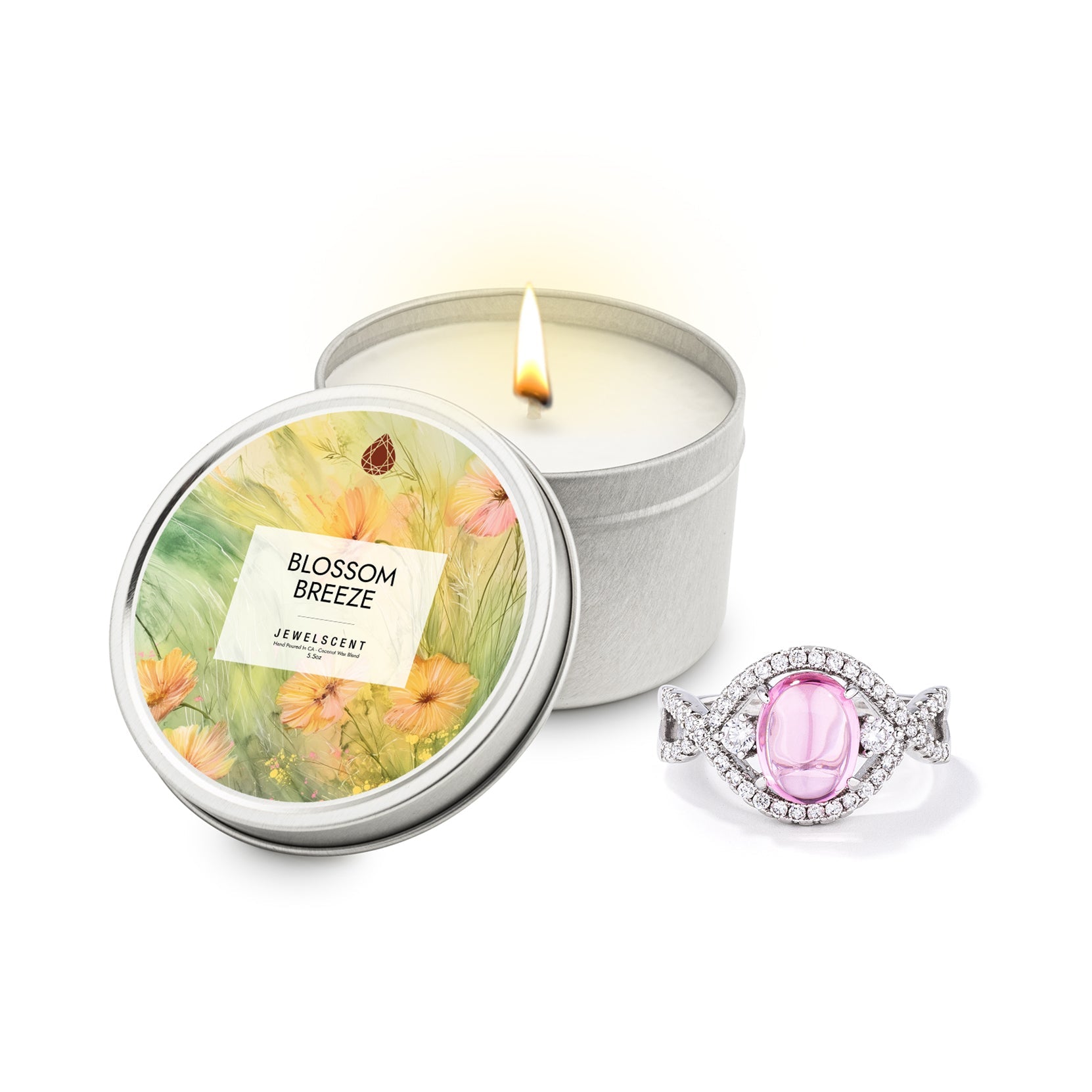 Blossom Breeze 5.5oz Tin Jewelry Candle Main image