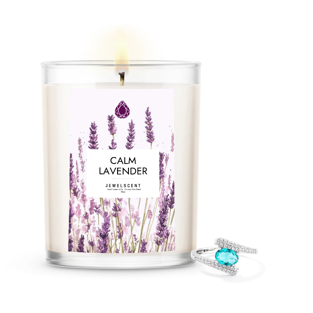 Calm Lavender 18oz Mystery Jewelry Candle Main image