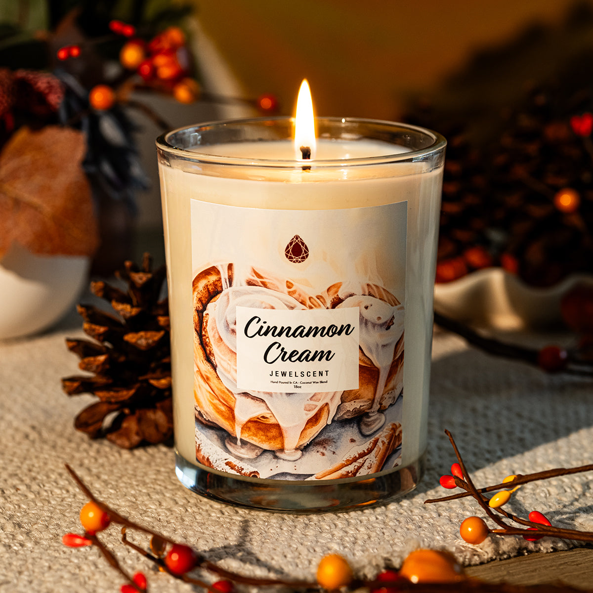 Cinnamon Cream 18oz Mystery Jewelry Candle Main image