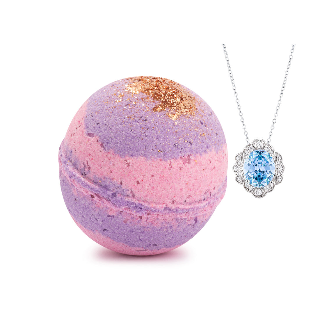 Cinnamon Sugar Plum 10oz Mystery Jewelry Bath Bomb Main image