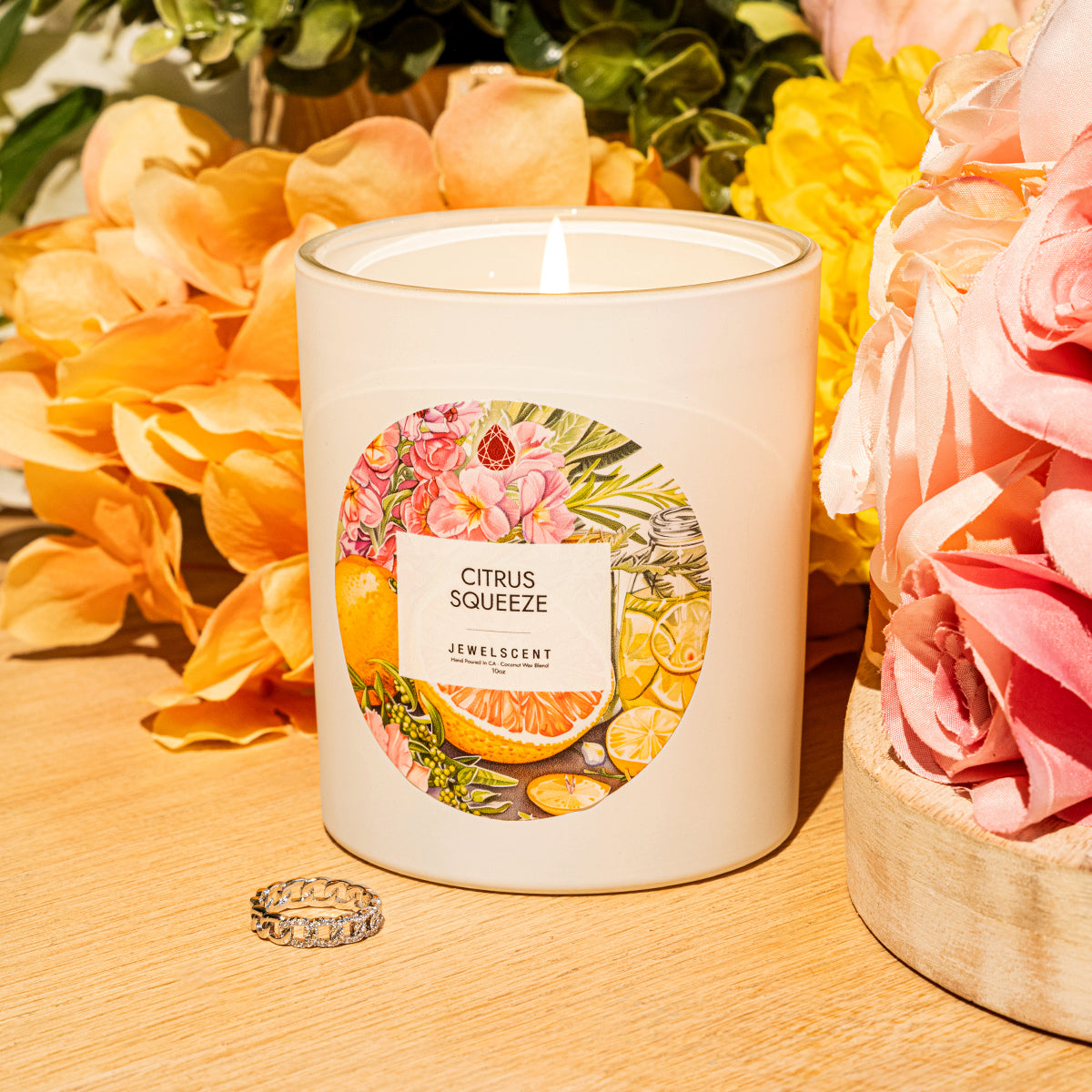 Citrus Squeeze 10oz Mystery Jewelry  Candle Secondary image