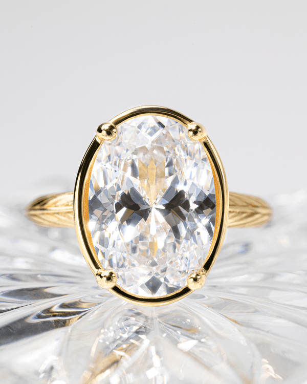 Sterling Silver Oval Cut CZ Cocktail Ring
