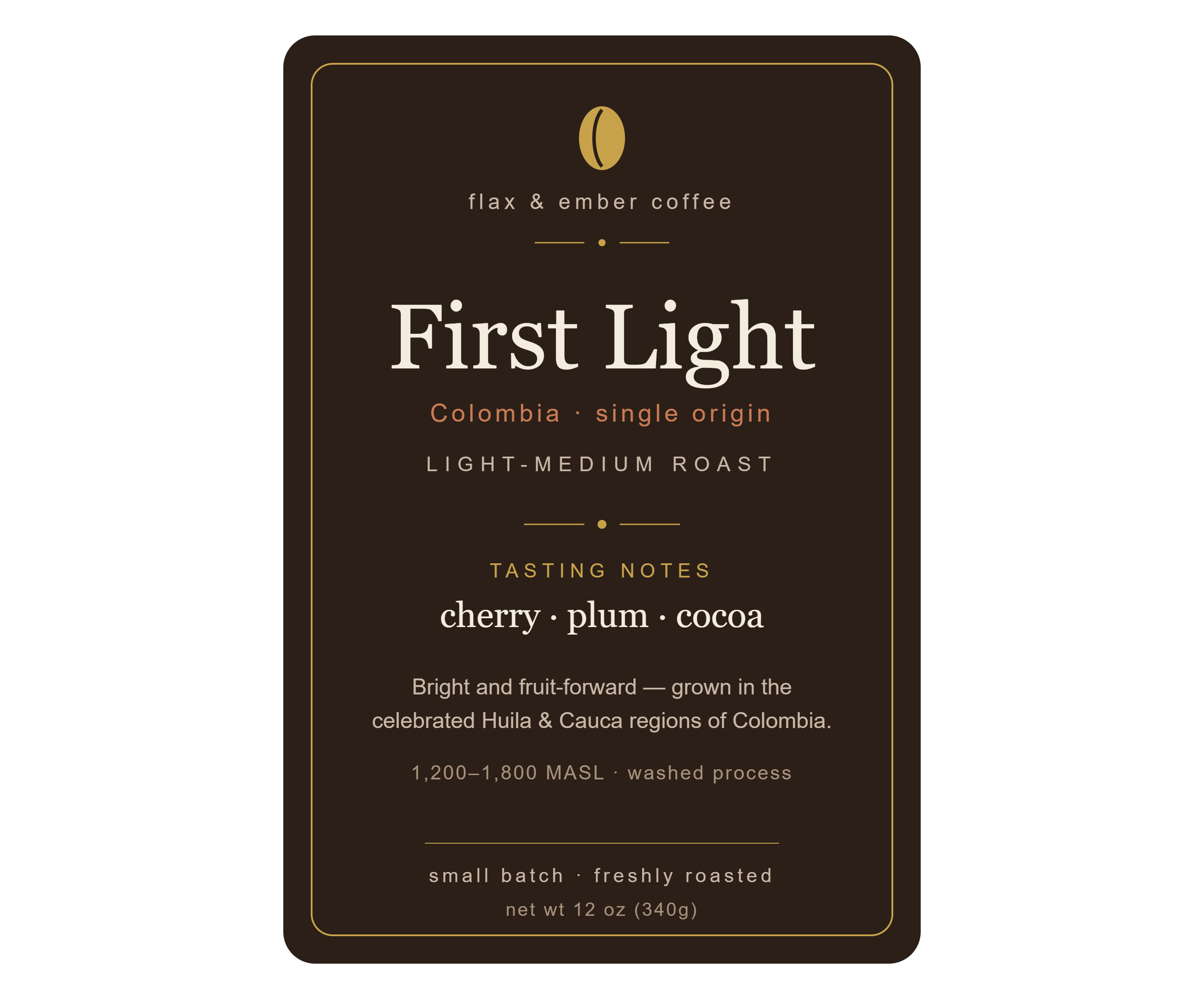 First Light — Colombia Single Origin