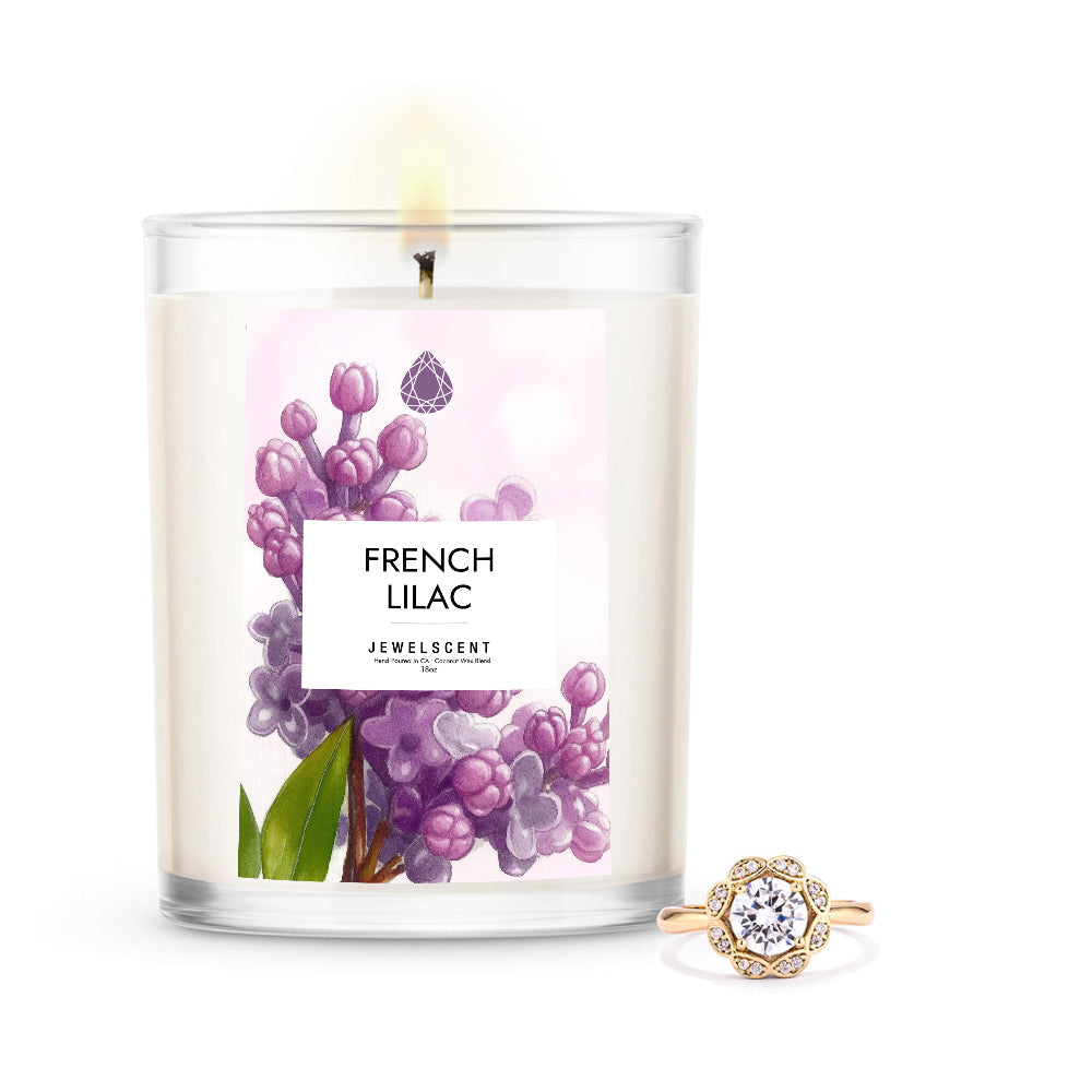 French Lilac 18oz Mystery Jewelry Candle Main image