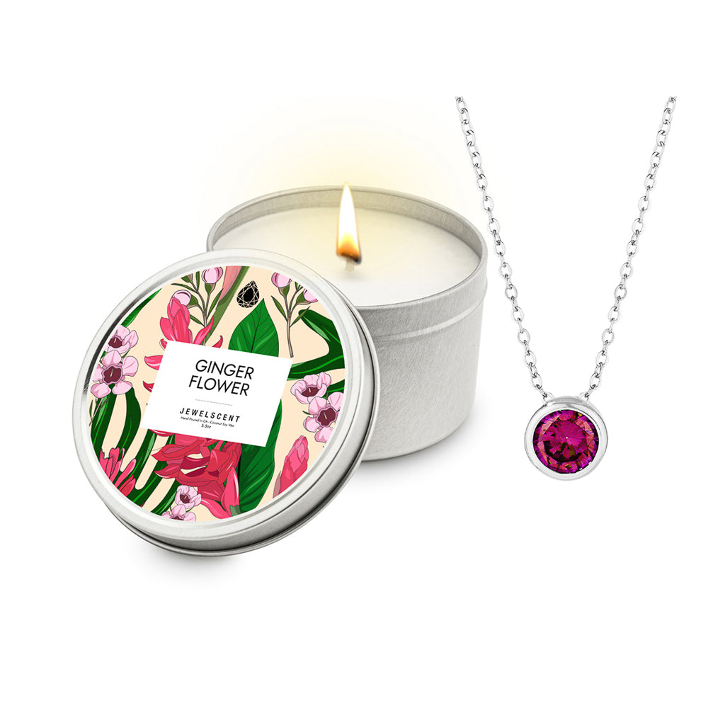 Ginger Flower 5.5oz Tin Jewelry Candle Main image