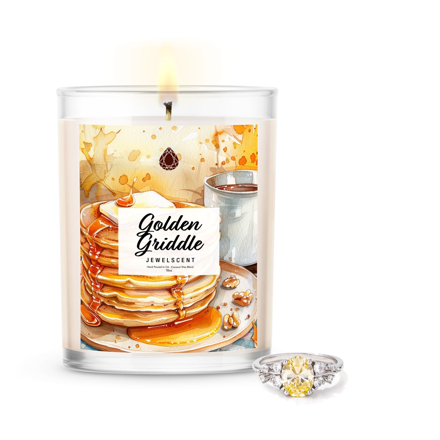 Golden Griddle 18oz Mystery Jewelry Candle Secondary image