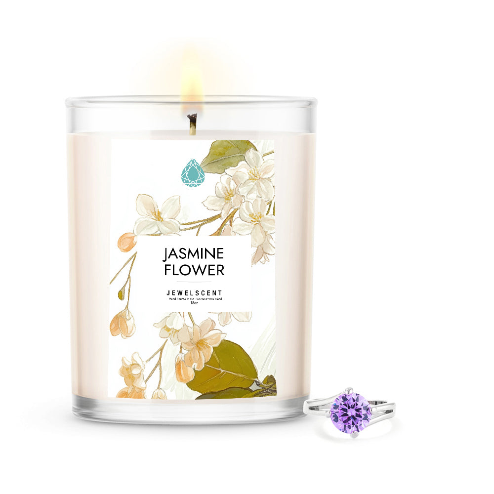 Jasmine Flower 18oz Mystery Jewelry Candle Main image