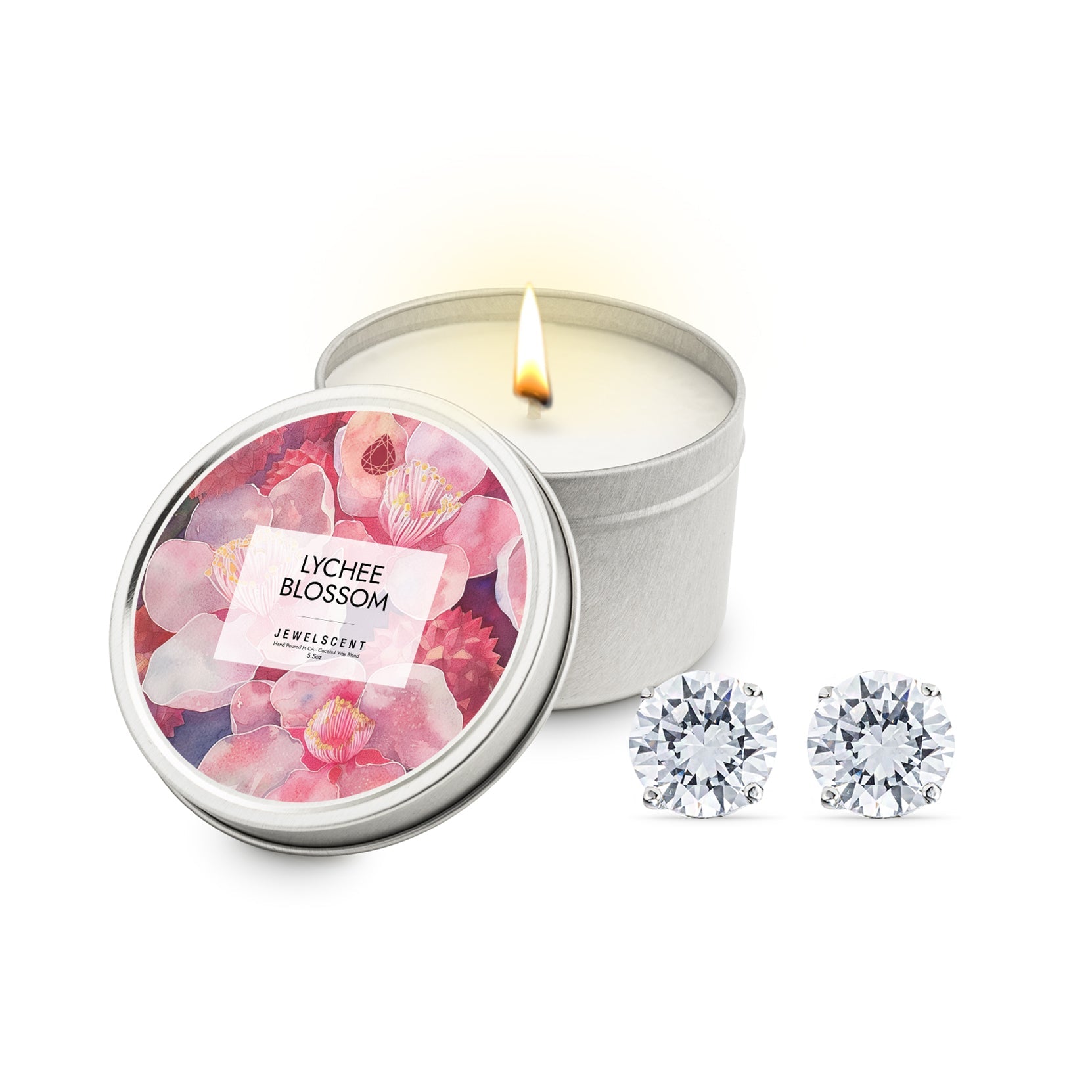 Lychee Blossoms 5.5oz Tin Jewelry Candle Main image