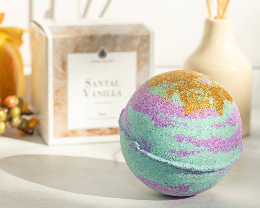 Santal Vanilla 10oz Mystery Jewelry Bath Bomb Secondary image