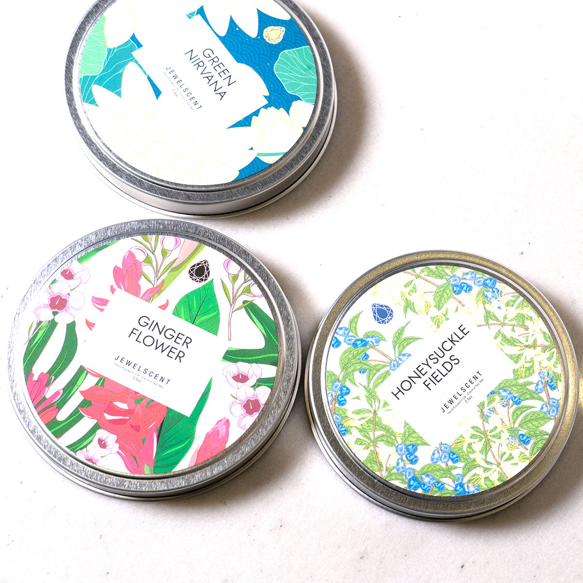 Ginger Flower 5.5oz Tin Jewelry Candle Secondary image