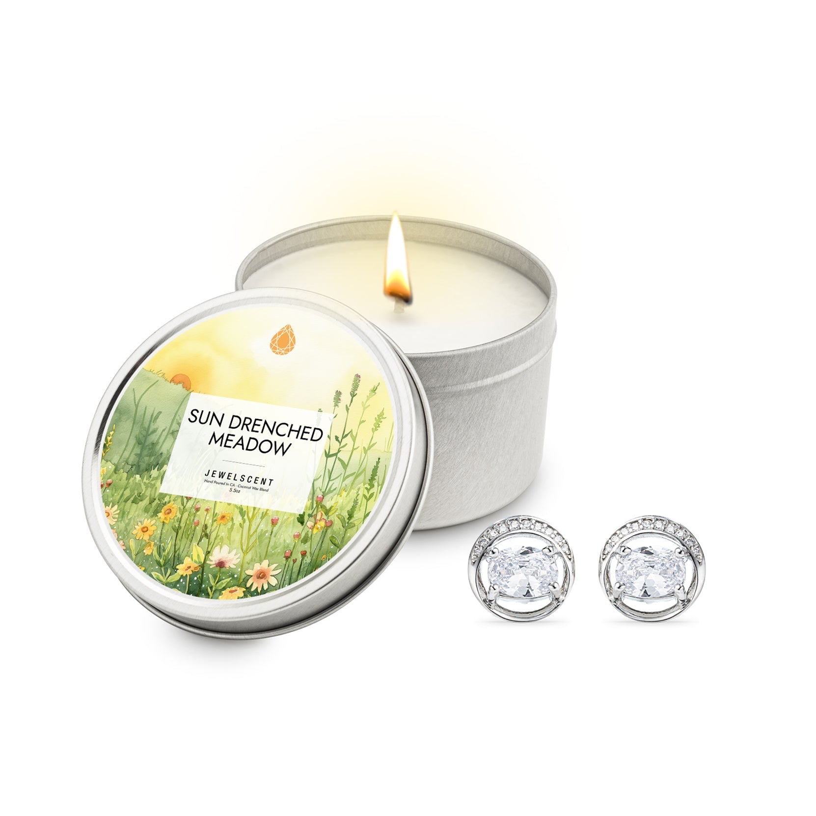 Sun Drenched Meadow 5.5oz Tin Jewelry Candle Main image