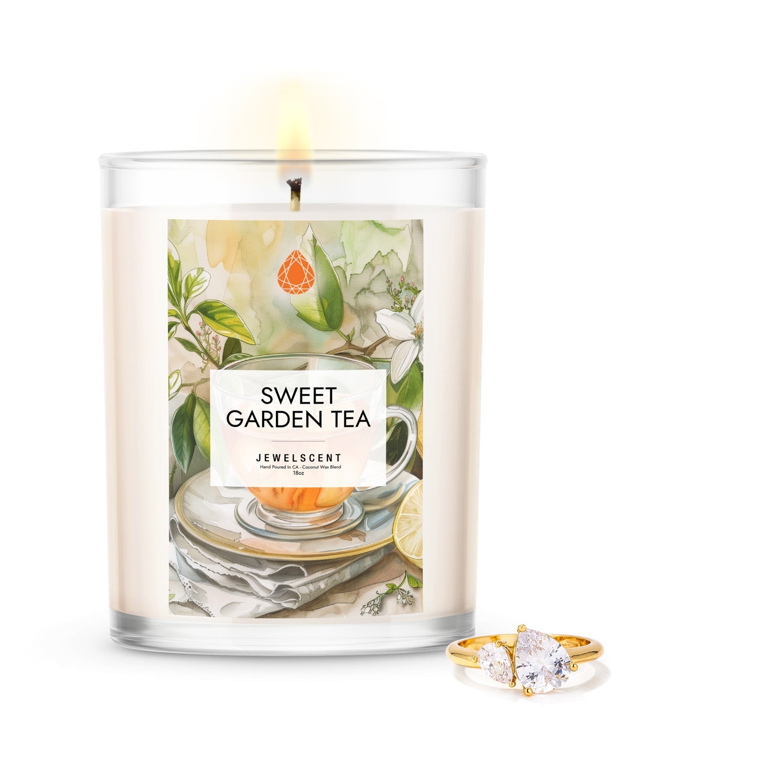 Sweet Garden Tea 18oz Mystery Jewelry Candle Main image