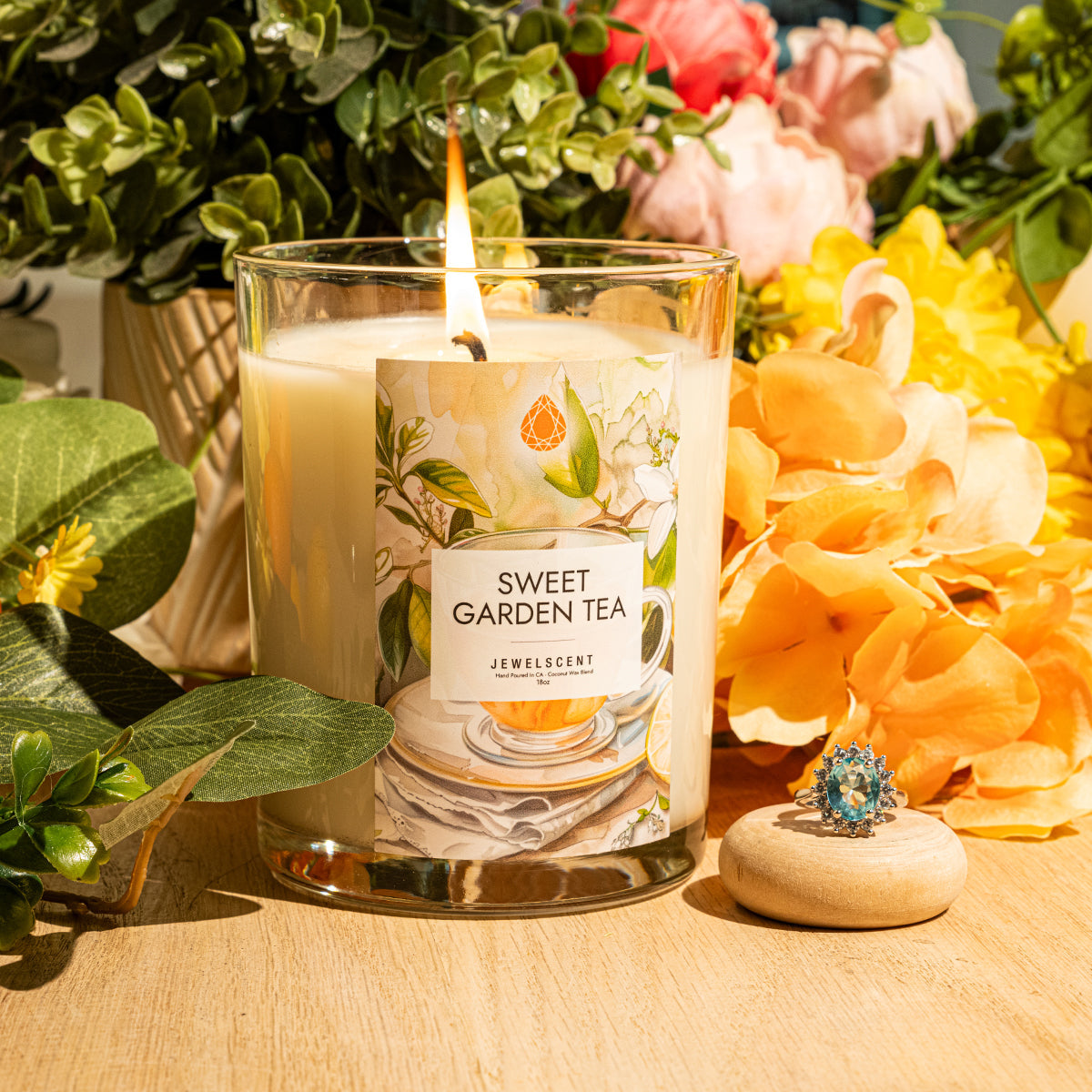 Sweet Garden Tea 18oz Mystery Jewelry Candle Secondary image