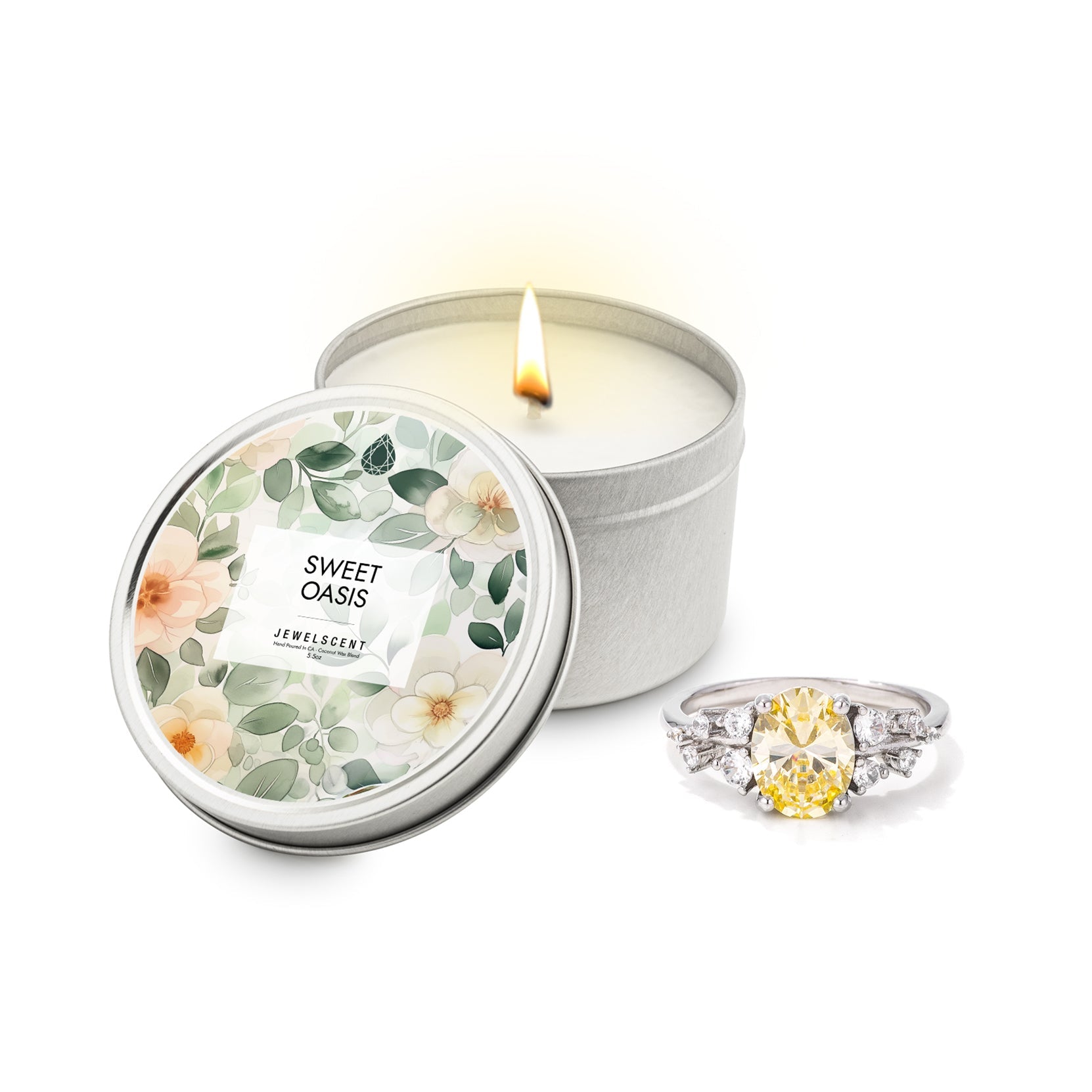 Sweet Oasis 5.5oz Tin Jewelry Candle Main image