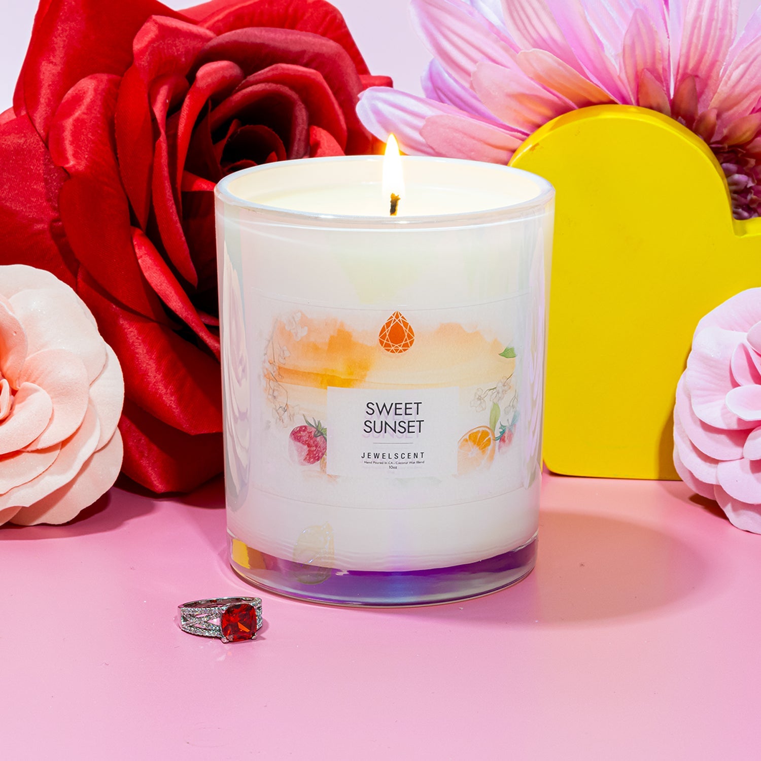 Sweet Sunset 10oz Mystery Jewelry Candle Secondary image