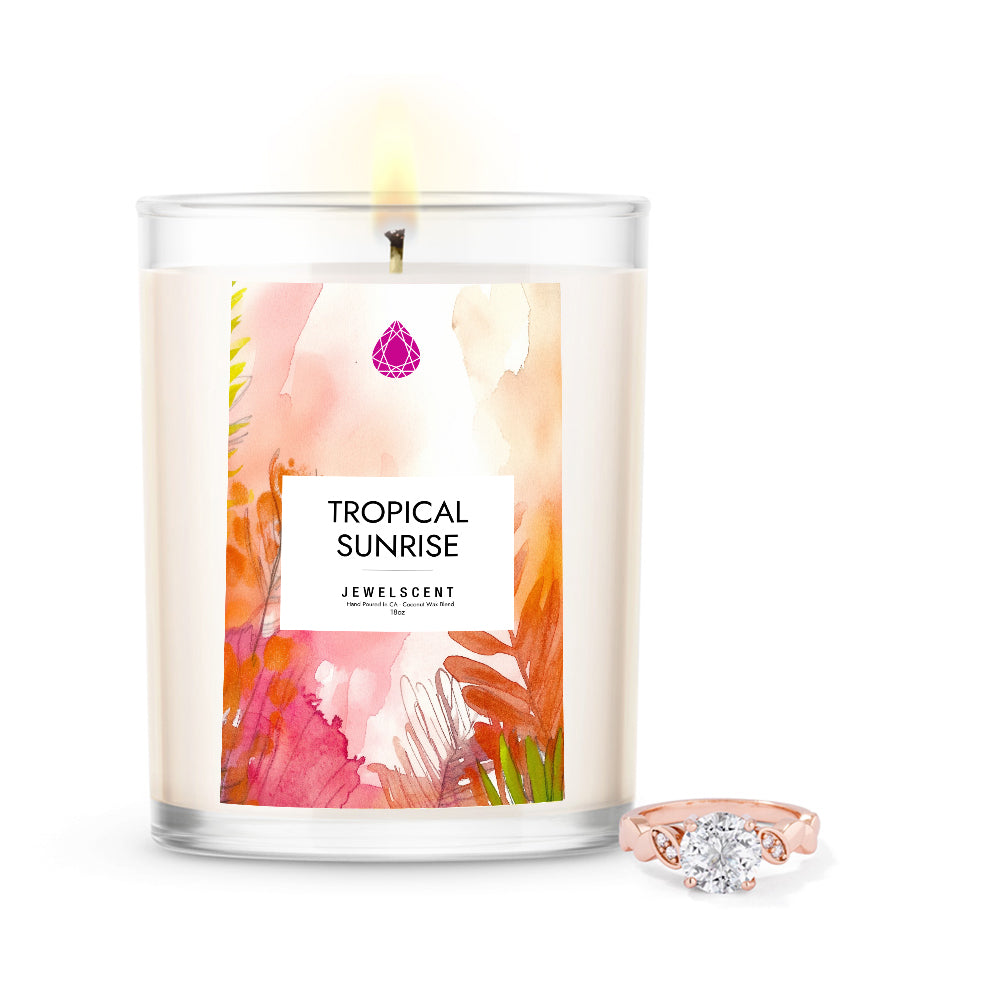 Tropical Sunrise 18oz Mystery Jewelry Candle Main image