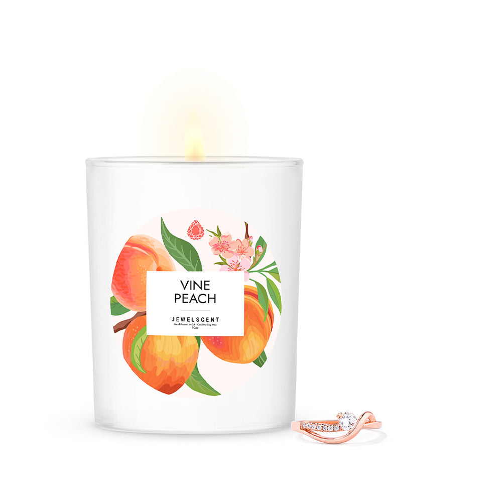 Vine Peach 10oz Mystery Jewelry Candle Main image